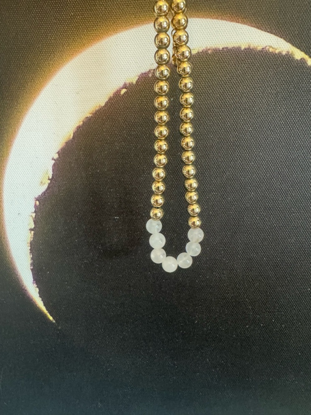 Gold Bead with Rose Gold Choker- Women's Jewelry